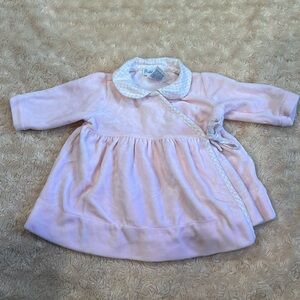 Ralph Lauren, pink velour baby dress, size 3 months